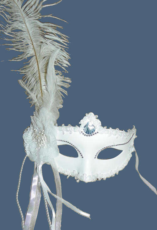 Halloween White Masquerade Mask
