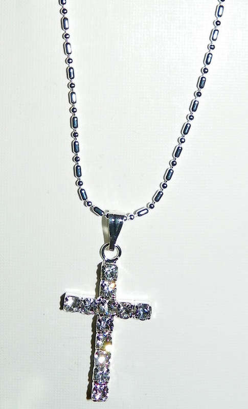 Diamante Cross Necklace