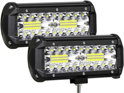 AUZKIN 7 Inches LED Light Bar Submersible driving lights 240W 24000lm LED Pods Spot Flood Combo Beam