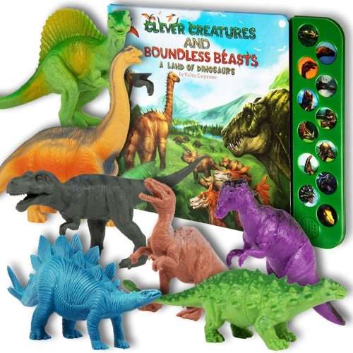 Li'l-Gen Dinosaur Toys for Boys and Girls 3 Years Old & Up - Realistic Looking 7" Dinosaurs, Pack of