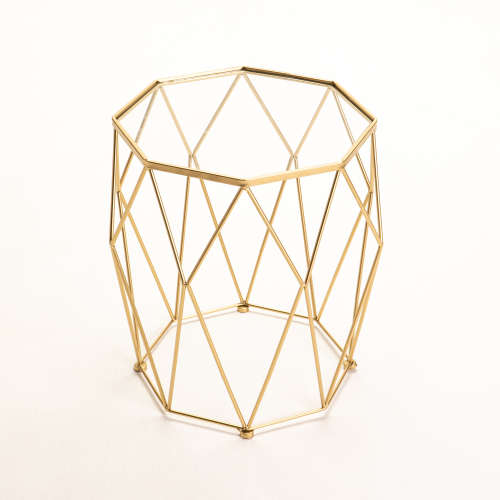 METAL SIDE TABLE