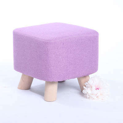 Kids Sofa Bench Wearing Shoes Stools Home Cloth Art Foot Stool