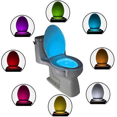 Motion Activated LED Toilet Light