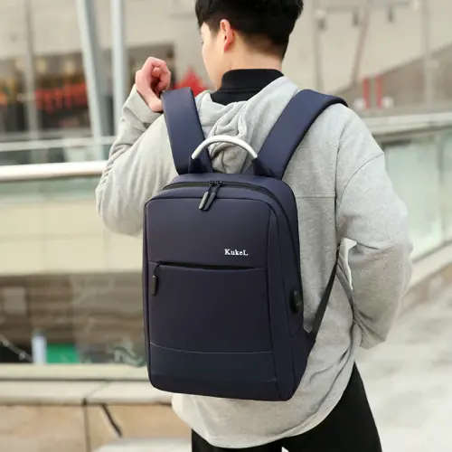 Men's Backpack USB Charge Waterproof Multi-functional Large Capacity Bag