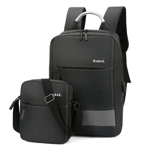 Men's Backpack USB Charge Waterproof Multi-functional Large Capacity Bag
