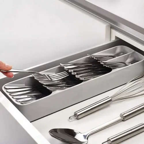 Table Ware Drawer Store Cutlery Unique Tray Function Compartment