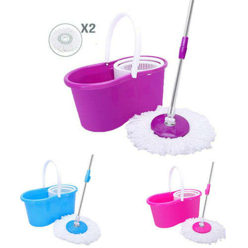 360° Magic Spin Mop And Plastic Bucket Set