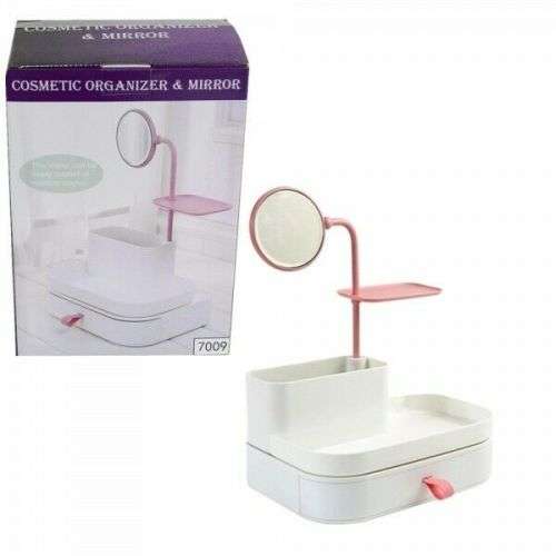 Cosmetic Organiser and Mirror