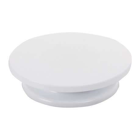 White 28CM Plastic Cake Turntable Rotating Cake Decorating Plate 11 Cakes Stand Rotary Table Baking