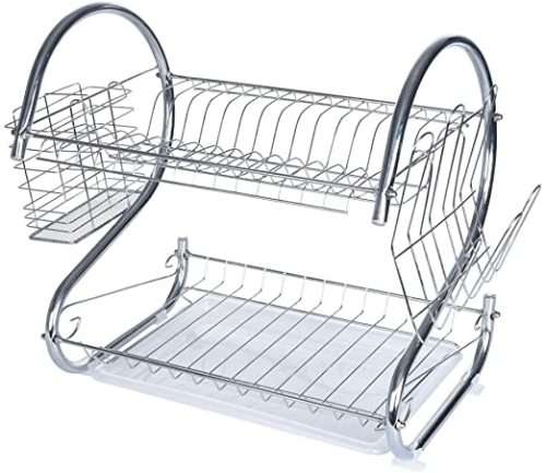 2 layer stainless steel dish drainer