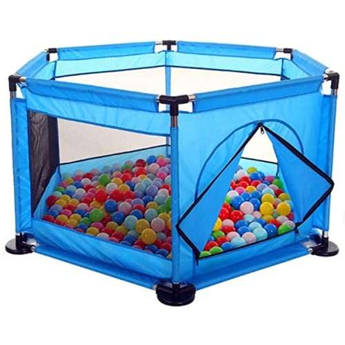 Baby Ball Pool Playpen for Kids, Playard Indoor Child Safety Fence with 50 Balls