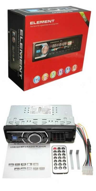 Element Car MP3 USB FM Radio Single Din Player With USB/SD & AUX