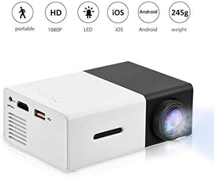 Mini LED Handheld Projector TFT LCD HD 1080 Video Player(AU Plug)