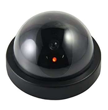 Realistic Looking Round Dummy Camera with Flashing Light