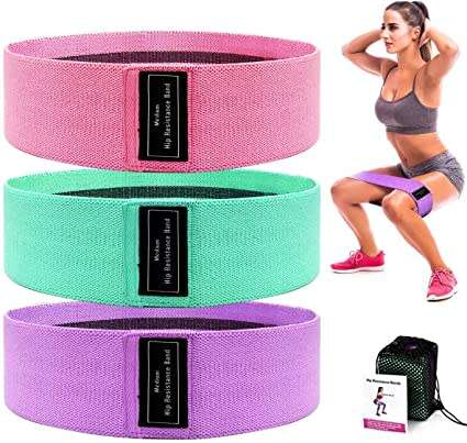Set of 3 Hip Resistance Bands for Legs and Butt