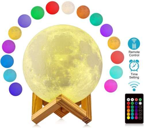 3D Printing LED Moon Lamp with a Remote Control