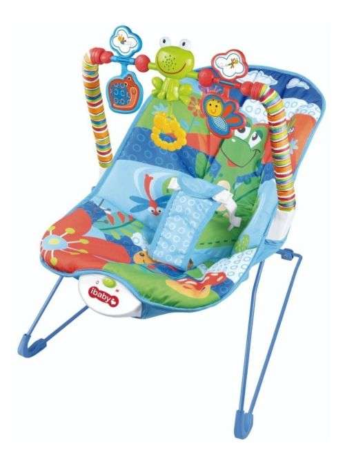 Cartoon Deluxe Bouncer Rocker Music Chair - Blue