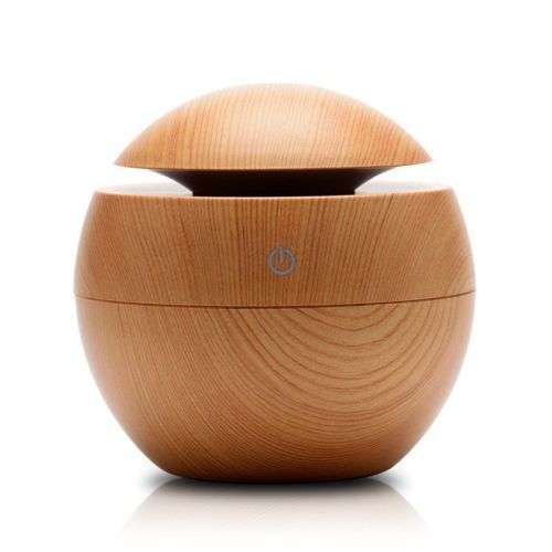 LED Ultrasonic USB Aroma Diffuser-Light Brown