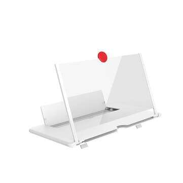 HD Folding Smartphone Screen Magnifier WHITE