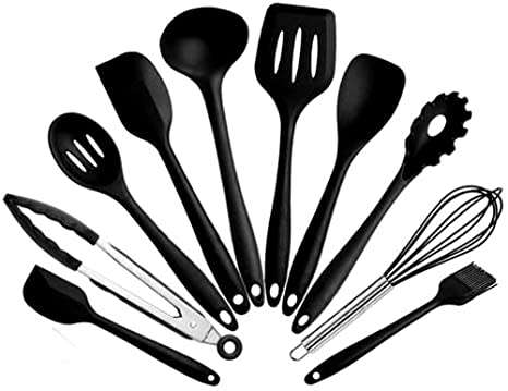 10-Piece Nonstick Silicone Kitchen Utensils Set