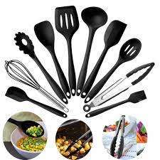 10-Piece Nonstick Silicone Kitchen Utensils Set