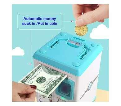 Kids ATM Fingerprint Password Money Box
