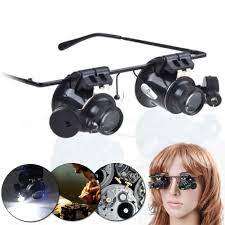 LED 20X Magnifier Magnifying Dual Eye