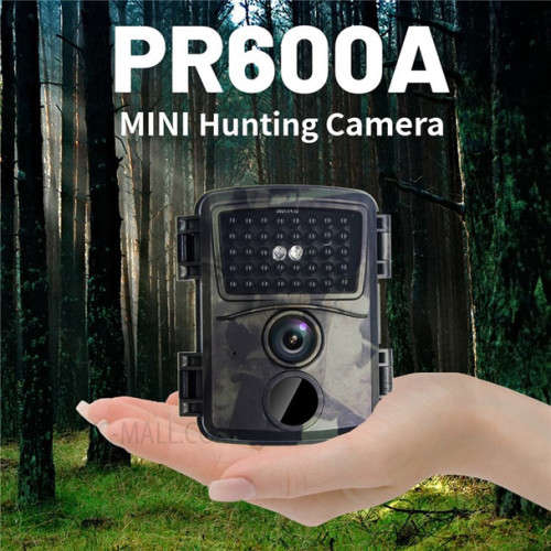 PR600 1080P High-Definition Mini Hunting Trail Cameras - Camouflage green