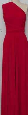 RED INFINITY WRAP DRESS