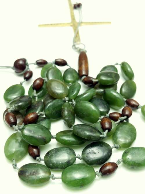 Natural Jade Serenity Prayer Rosary
