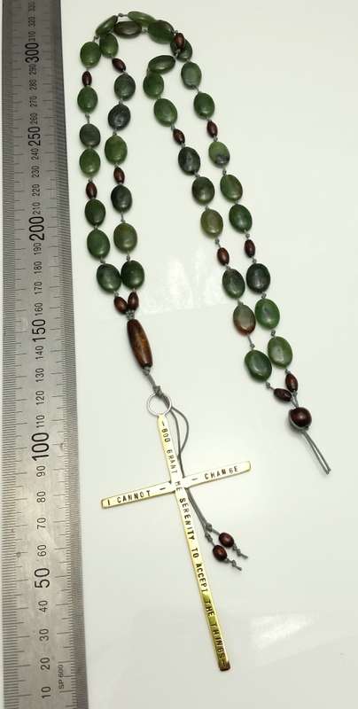 Natural Jade Serenity Prayer Rosary