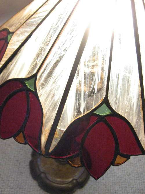 Stained glass side lamp