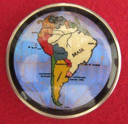 Ladies Powder Compact decorated with Butterfly Wings
