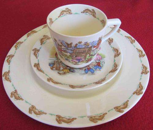 Bunnykins Plate, Cup and Saucer by Royal Doulton