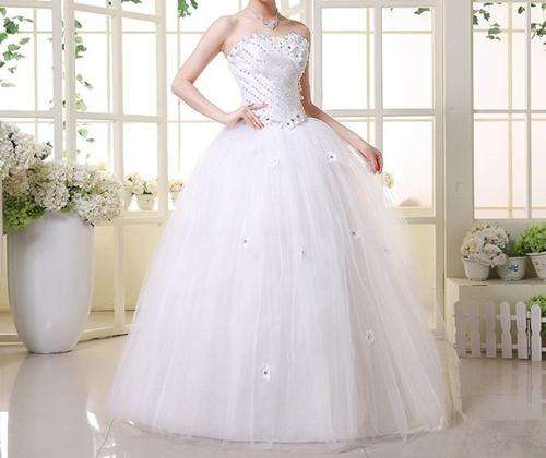Beautiful wedding gown