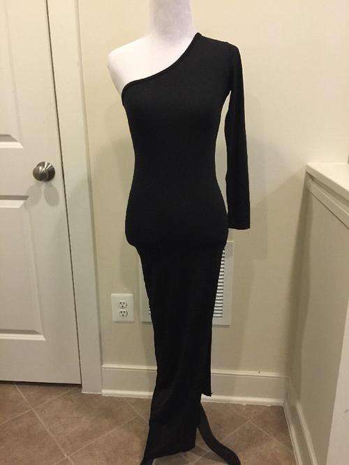 Black One Shoulder Dress