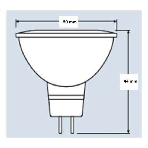 OSRAM LED Performance MR16 50 3000K 12V GU5.3 Dimmable Bulb