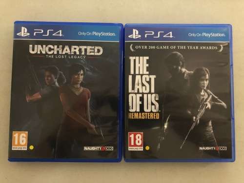 The last of us remastered + Uncharted the lost Legacy