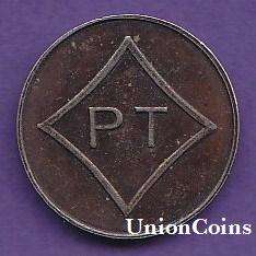 General Post Office Token Denomination (5c) - Hern's Handbook No.442u/pt