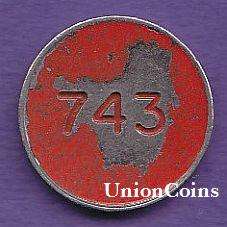 General Post Office Token Denomination (5c) - Hern's Handbook No.442u/r.743