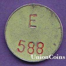 General Post Office Token Denomination (5c) - Hern's Handbook No.442o/g.E588