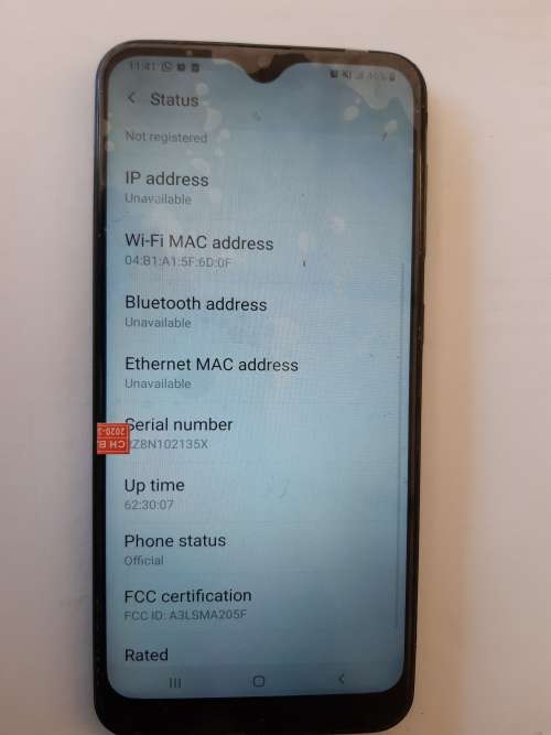Samsung A20 - 32gb