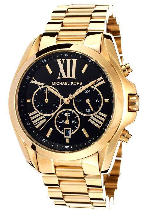 New Ladies Michael Kors Bradshaw Gold-Tone Chronograph Watch