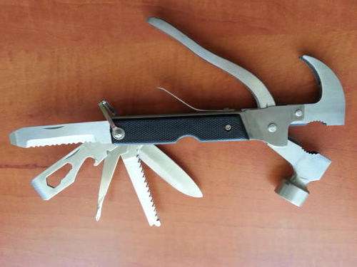 LAST ONE HAMMER MULTI TOOL IMPERVIOUS DURABLE BLACK INLAY WITH POUCH