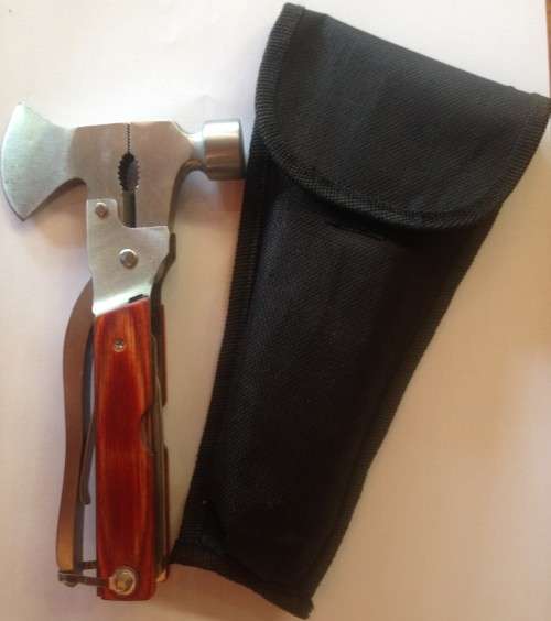 **LAST ONE**HAMMER MULTI TOOL WOODEN INLAY WITH POUCH