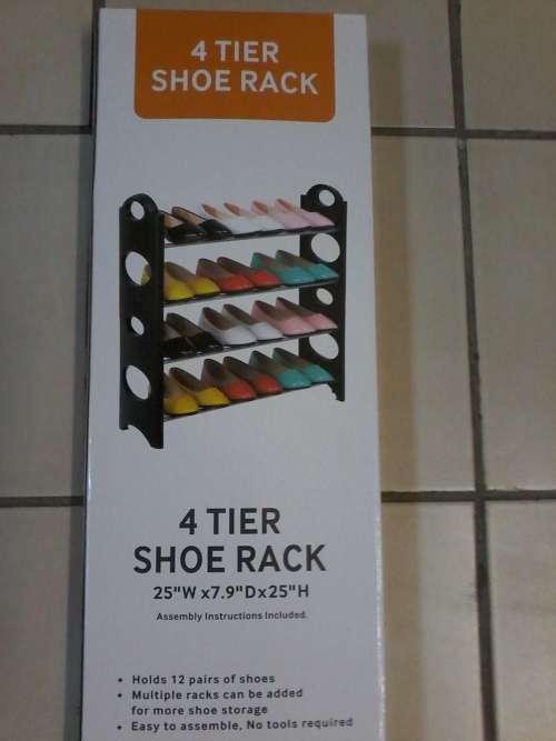 4 TIER SHOE RACK
