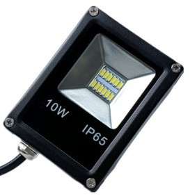 LED FLOODLIGHTS: 10W 220V BLACK SLIM LINE.