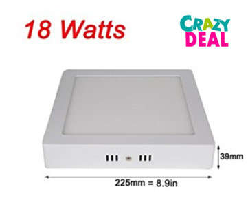 18W Led Surface Panel Light White Light Square