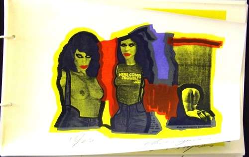 Chris Spies. NUDE DATE WITH HISTORY.15 Hand printed 1970's erotic silkscreens. Signed. edition of 22