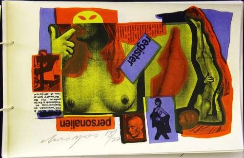 Chris Spies. NUDE DATE WITH HISTORY.15 Hand printed 1970's erotic silkscreens. Signed. edition of 22